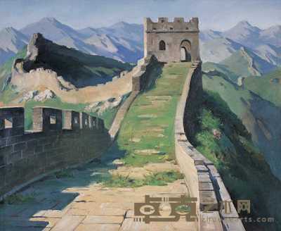 陈世和 1999年作 长城 60.5×73cm